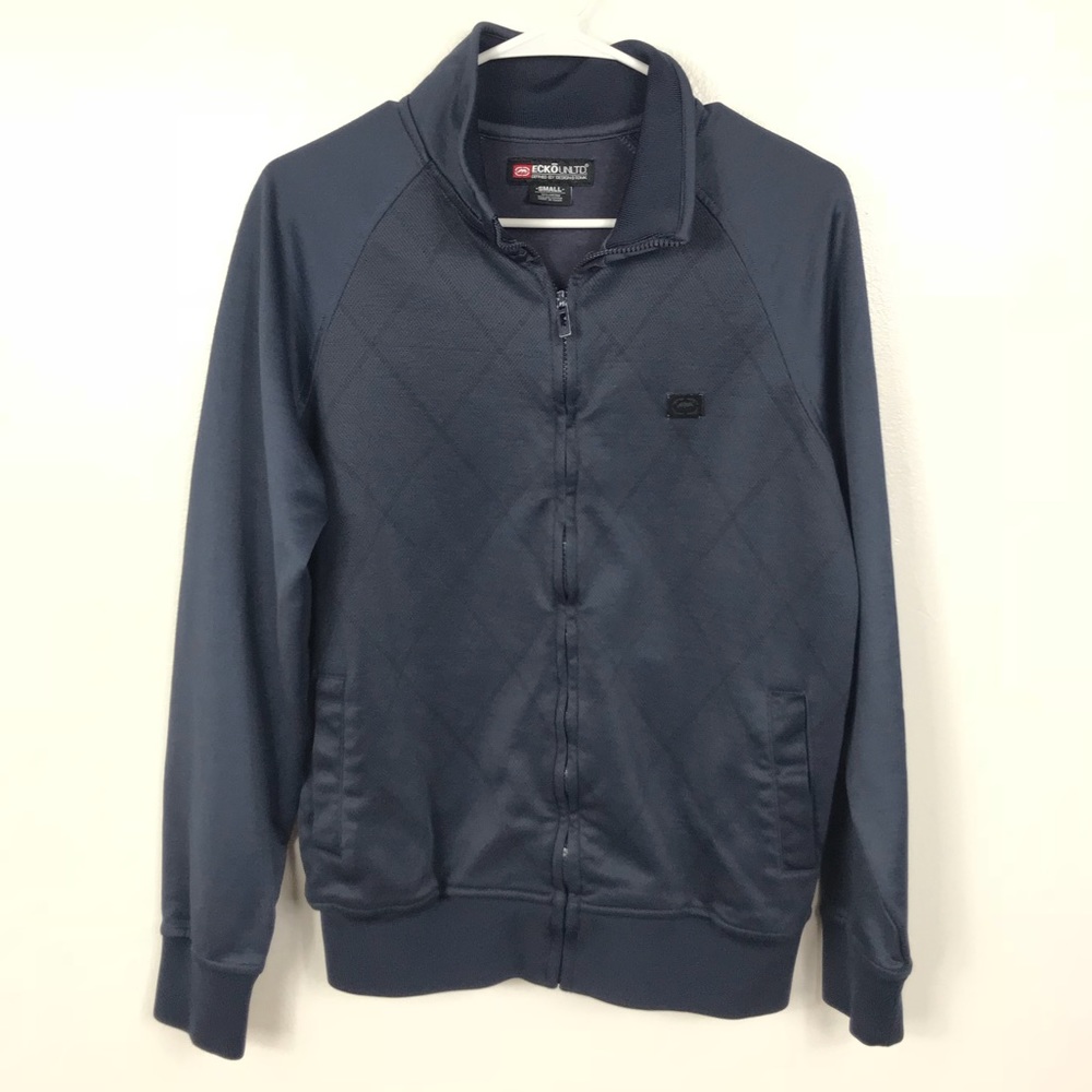 NWOT-Ecko Unlimited Navy Blue zip up sweater🔥
